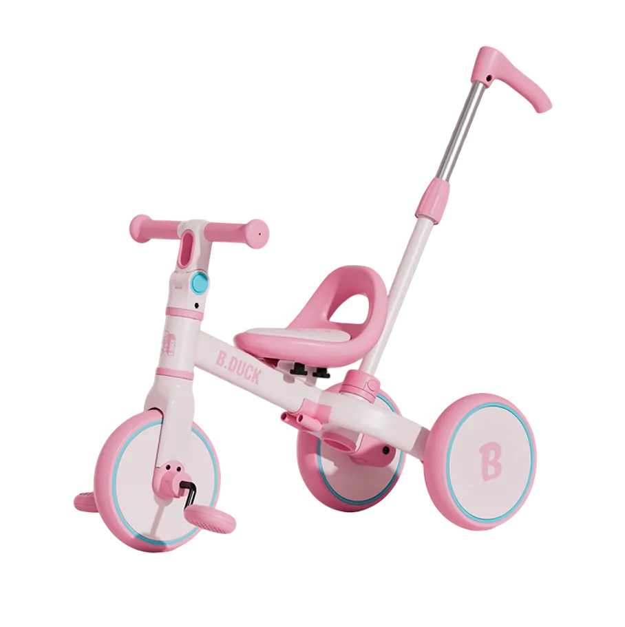 B.Duck 4-in-1 Push Trike in Pink, view 6