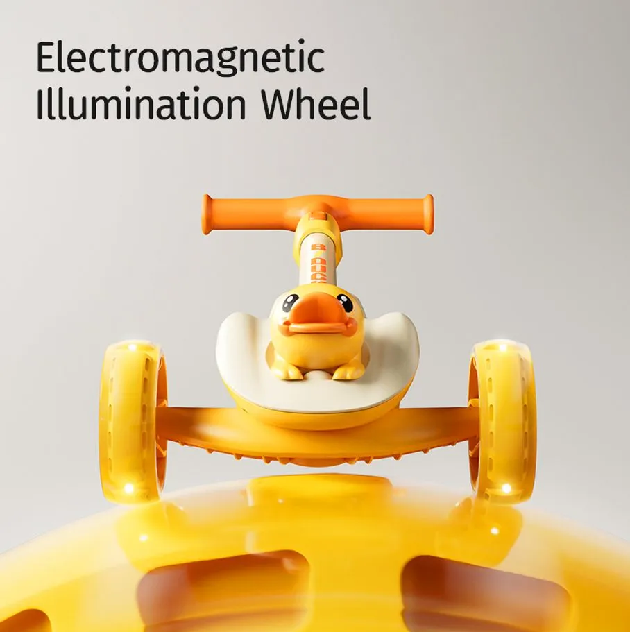 B.Duck Ducky Scooter in Yellow, view 2