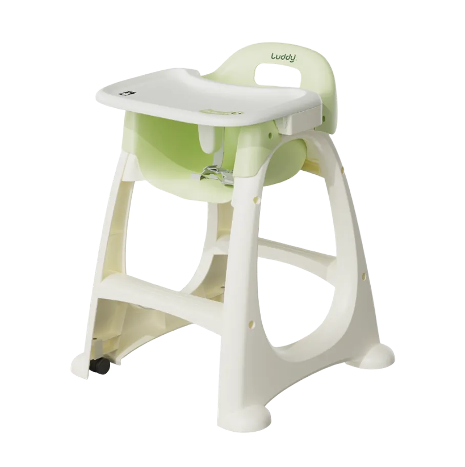 B.Duck Convertible High Chair in Green, view 6