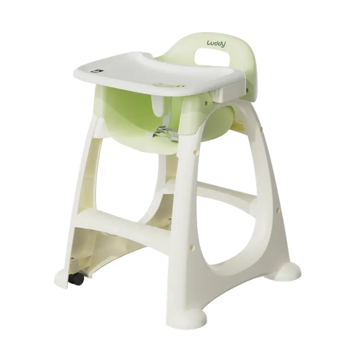 Luddy B.Duck 'Eggshell' Antibacterial Baby High Chair in Green, view 3