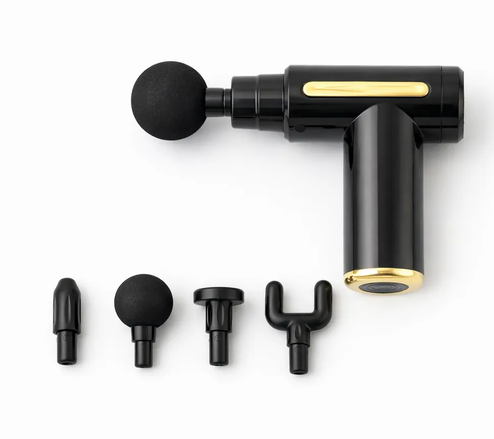 Blueidea BL-720 Rechargeable Deep Tissue Massage Gun in Black, view 1