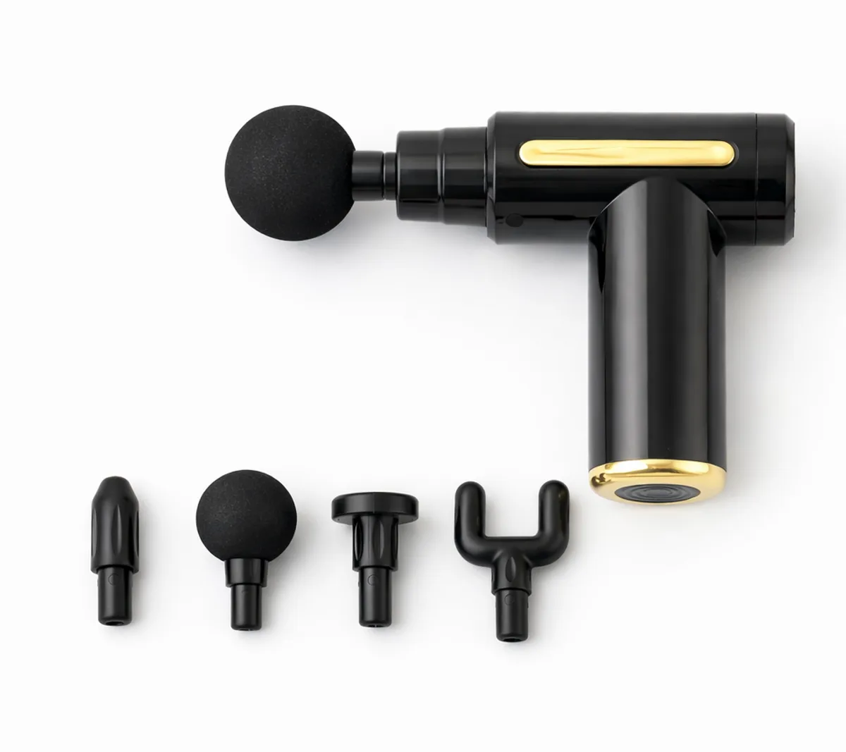 Blueidea BL-720 Rechargeable Deep Tissue Massage Gun in Black, view 1