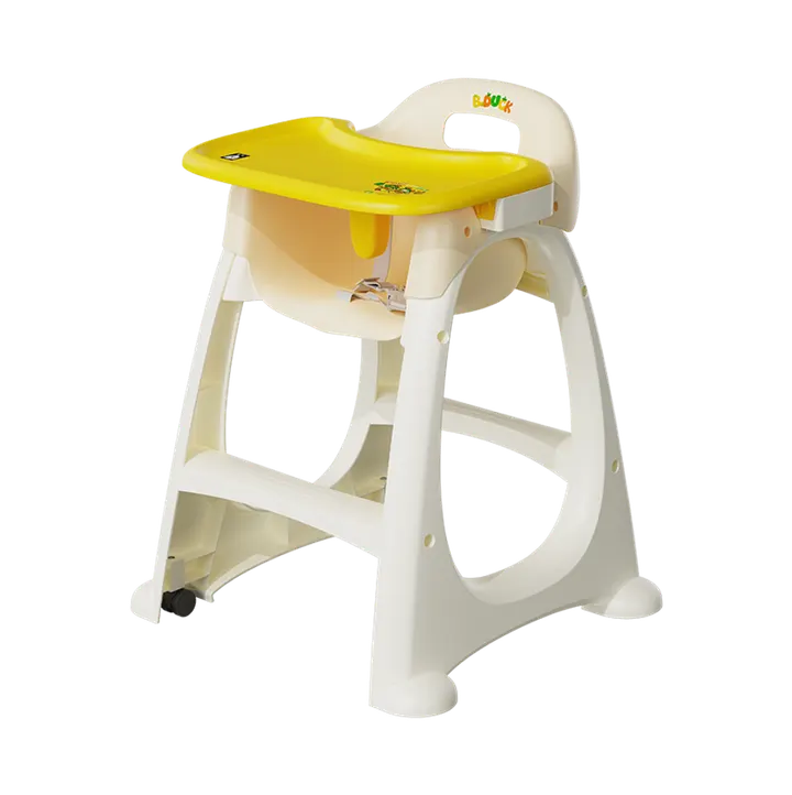 Luddy B.Duck 'Eggshell' Antibacterial Baby High Chair in Yellow, view 1