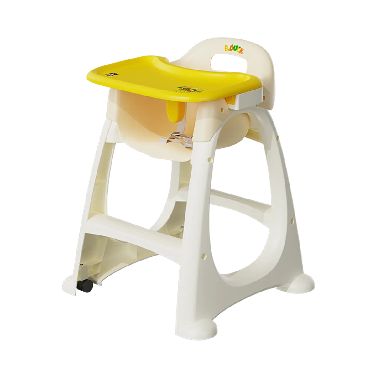 Luddy B.Duck 'Eggshell' Antibacterial Baby High Chair in Yellow, view 1