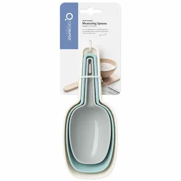 3-Piece Nesting Kitchen Measuring Spoons & Food Scoop Set in Assorted Pastels, view 1