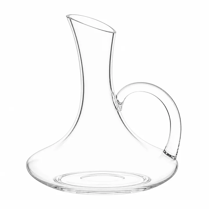 1600ml Premium Glass Wine Decanter with Handle in Clear Glass, view 1