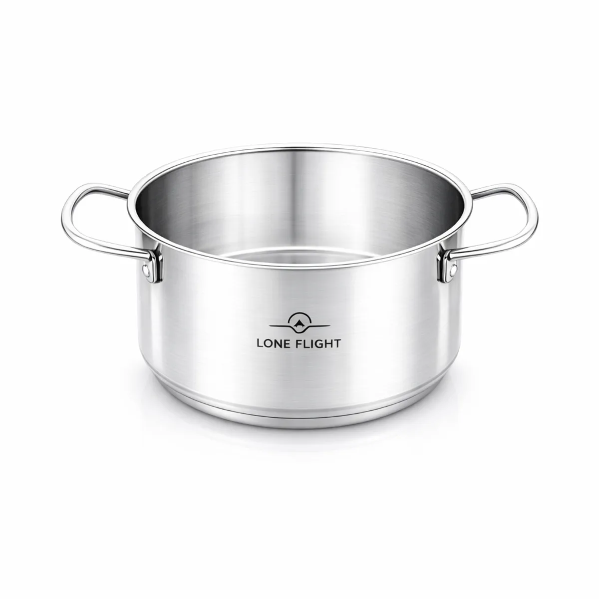 Lone Flight Premium Stainless Steel Casserole Pot in Stainless Steel, view 1