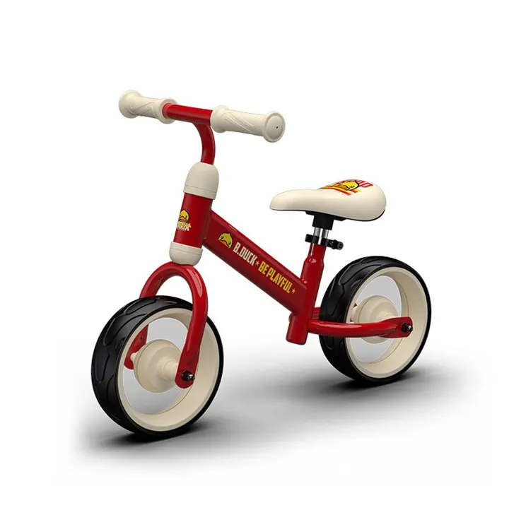B.Duck "Be Playful" Lightweight Toddler Balance Bike in Red, view 2