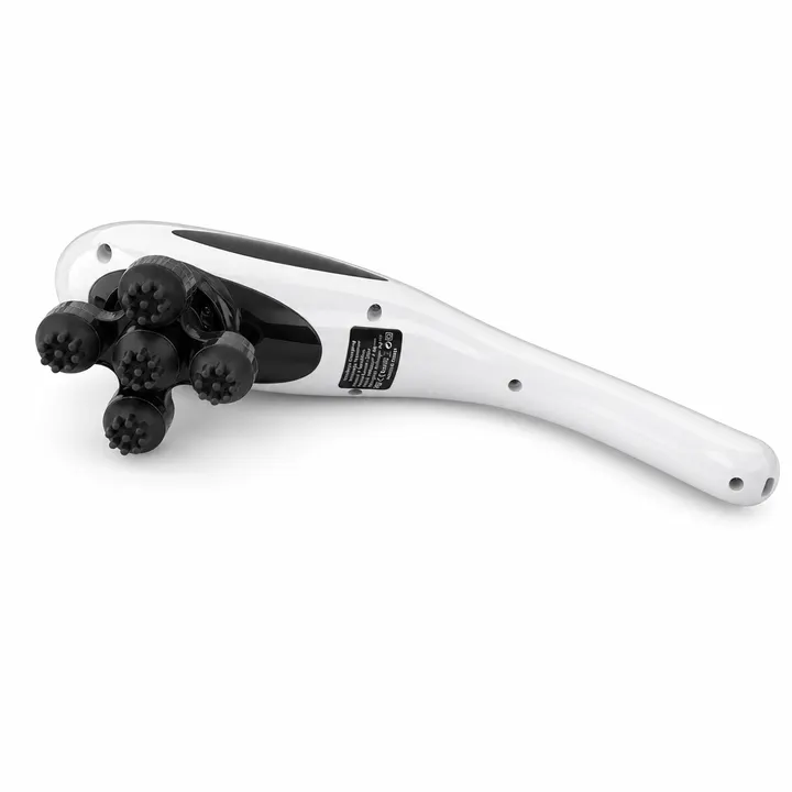 Cordless Handheld Deep Tissue Percussion Massager in White, view 1