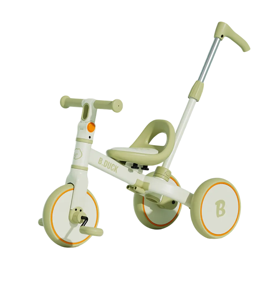 B.Duck 4-in-1 Push Trike in Green, view 5