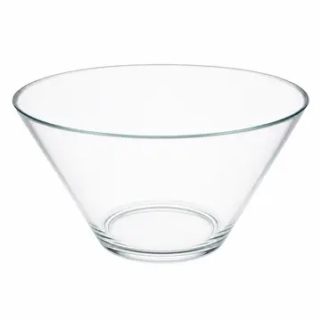 Premium Large Clear Glass Salad & Mixing Bowl - 4400ml in Clear Glass, view 1