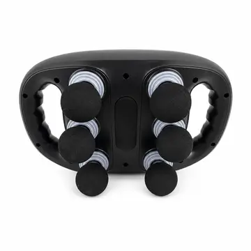 Professional 6-Head Deep Tissue Fascia Massage Gun in Black, view 1