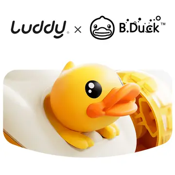 Luddy B.Duck 3-Wheel Folding Scooter with Light-Up Wheels in Yellow, view 3
