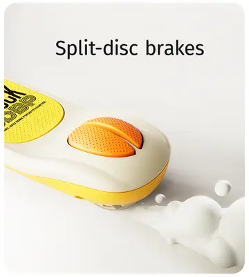 Luddy B.Duck 3-Wheel Folding Scooter with Light-Up Wheels in Yellow, view 9