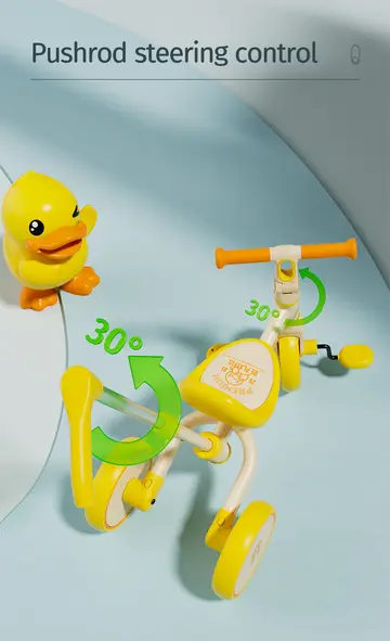 Luddy B.Duck 4-in-1 Toddler Tricycle & Balance Bike in Green, view 5