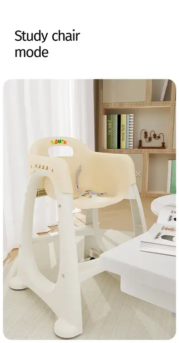 Luddy B.Duck 'Eggshell' Antibacterial Baby High Chair in Yellow, view 4