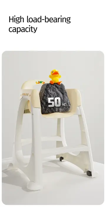 Luddy B.Duck 'Eggshell' Antibacterial Baby High Chair in Yellow, view 5