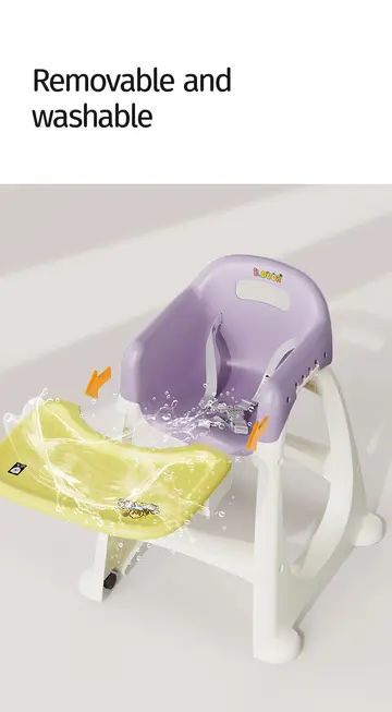 Luddy B.Duck 'Eggshell' Antibacterial Baby High Chair in Yellow, view 7