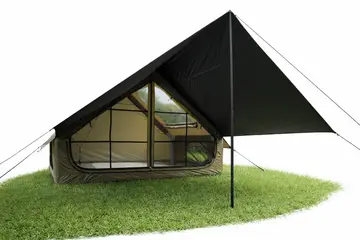 Premium Inflatable Glamping Tent with Integrated Canopy & Skylight in Green, view 4