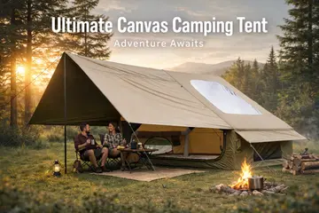 Premium Inflatable Glamping Tent with Integrated Canopy & Skylight in Green, view 6