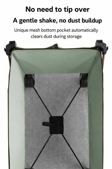 Heavy-Duty Collapsible Camping Wagon - All-Terrain Foldable Utility Trolley (220L) in Black, view 7