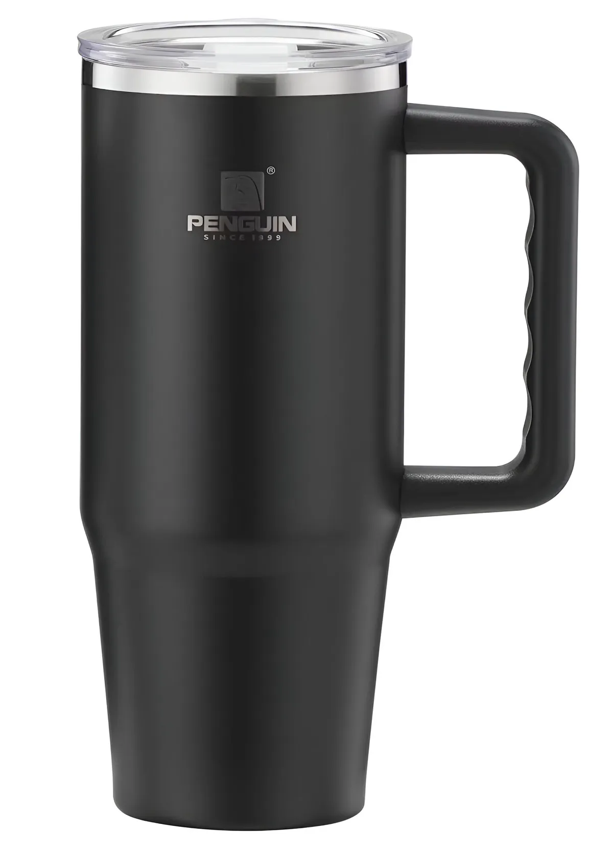 Grip Handle Travel Mug in Black, view 1