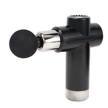 Deep Tissue Percussion Massage Gun with 4 Heads in Black, view 1