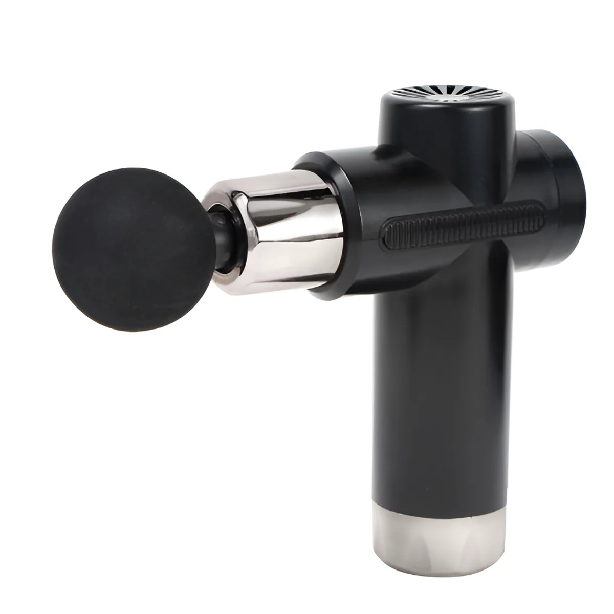 Deep Tissue Percussion Massage Gun with 4 Heads in Black, view 1