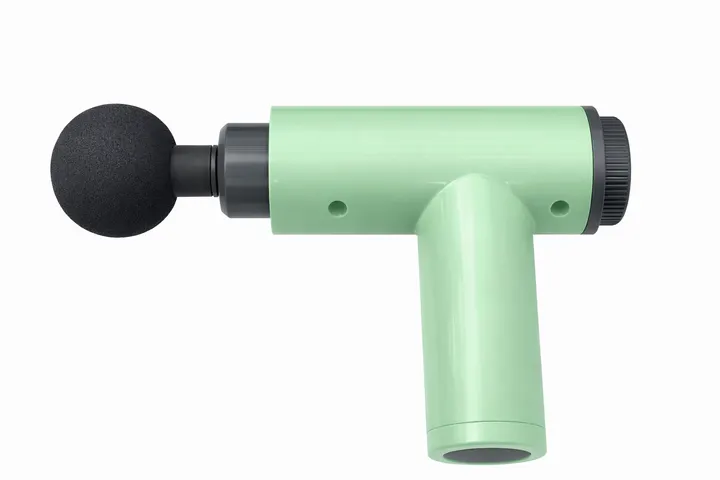 2-in-1 Percussion Massage Gun & Air Inflator with 4 Speed Levels in Green, view 2
