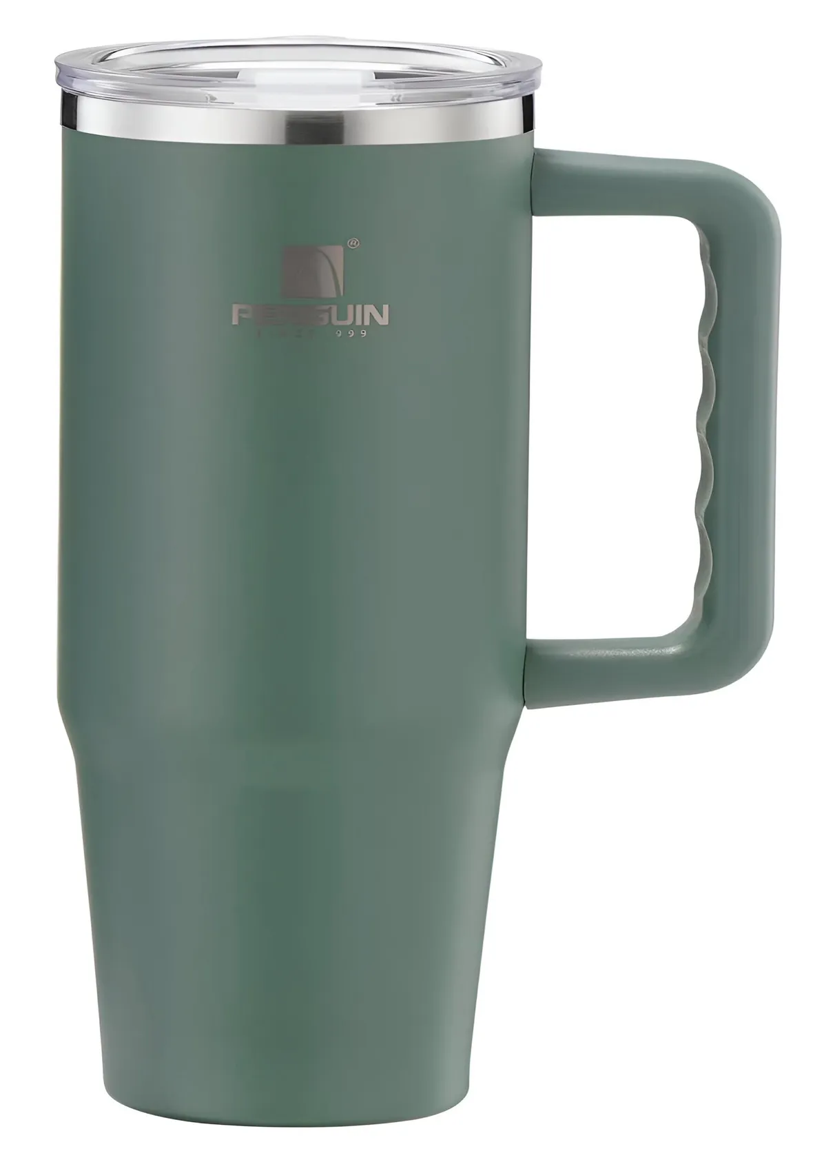 Grip Handle Travel Mug in Green, view 1