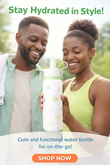 700ML Carry Me Premium Stainless Steel Water Bottle with Flip Straw & Carry Loop in Green, view 3