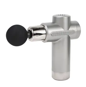 Deep Tissue Percussion Massage Gun with 4 Heads in Grey, view 1