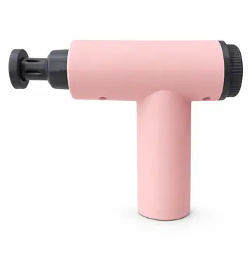 2-in-1 Percussion Massage Gun & Air Inflator with 4 Speed Levels in Pink, view 2