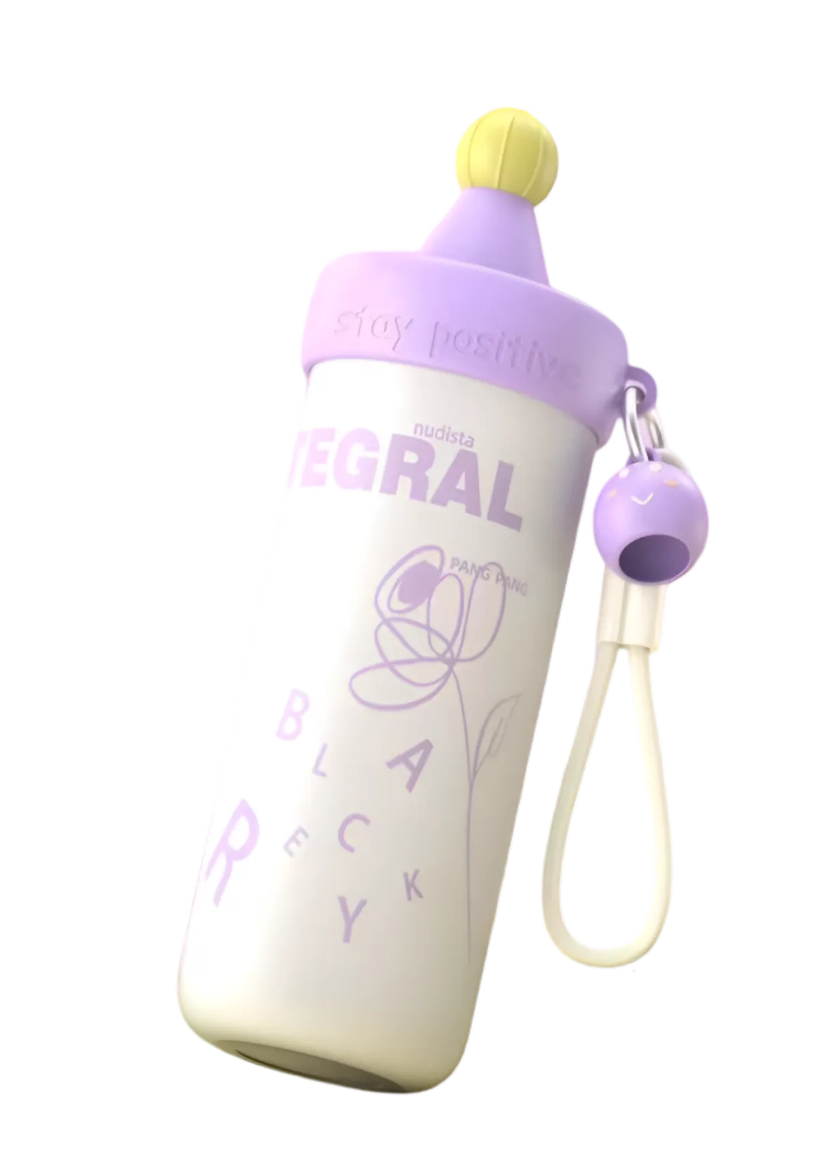 Charm Strap Bottle in Purple, view 3